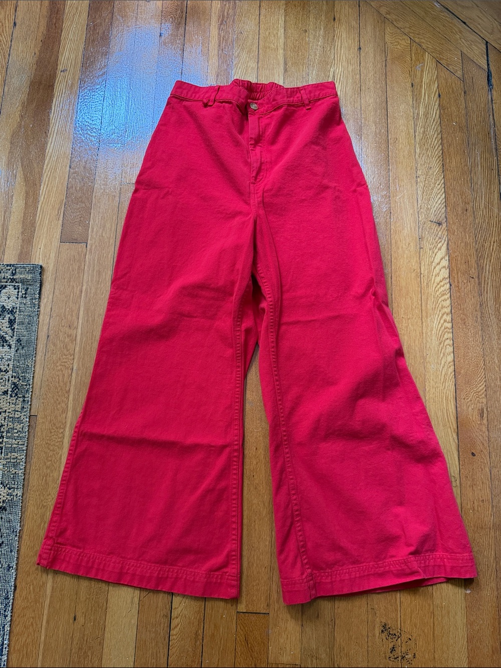 Big Bud Press Red Wide-Leg Flare Pants